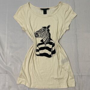 MARC BY MARC JACOBS ZEBRA GRAPHIC TEE